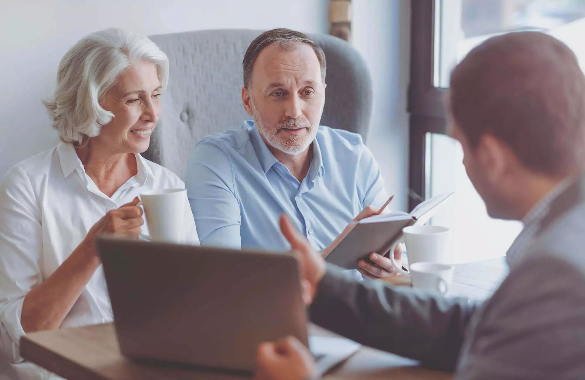 Couples having a meeting with an advisor