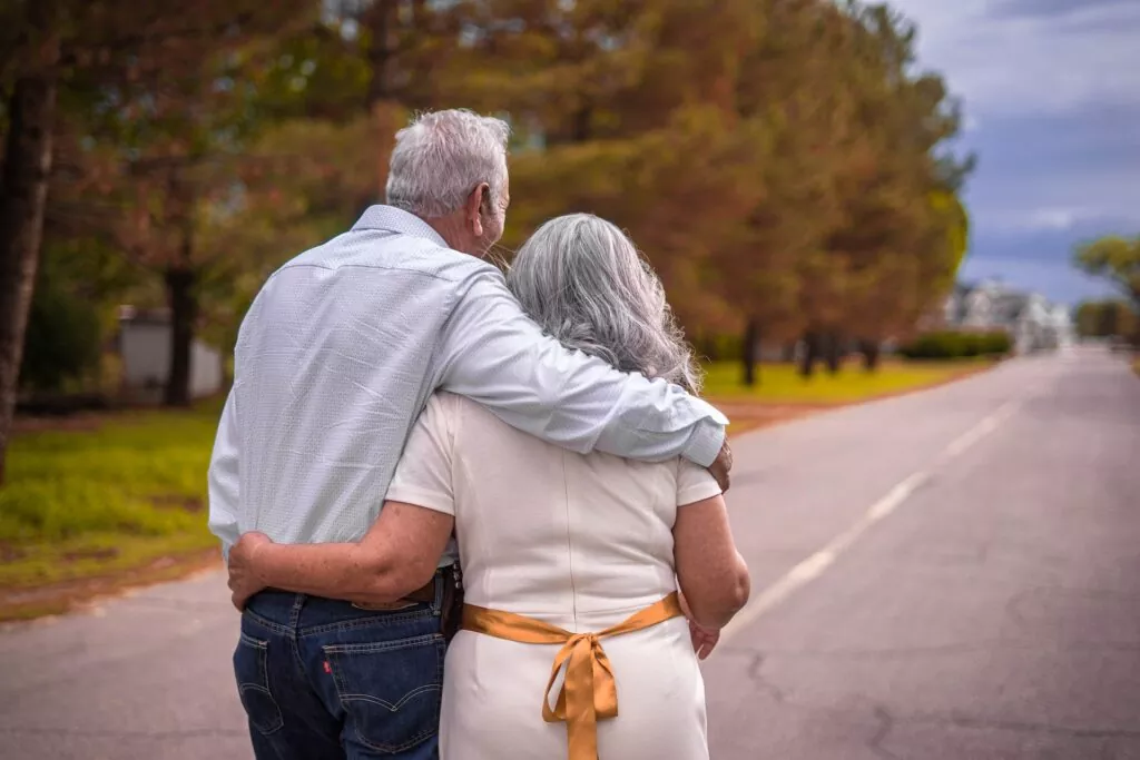 couple with safe retirement plan